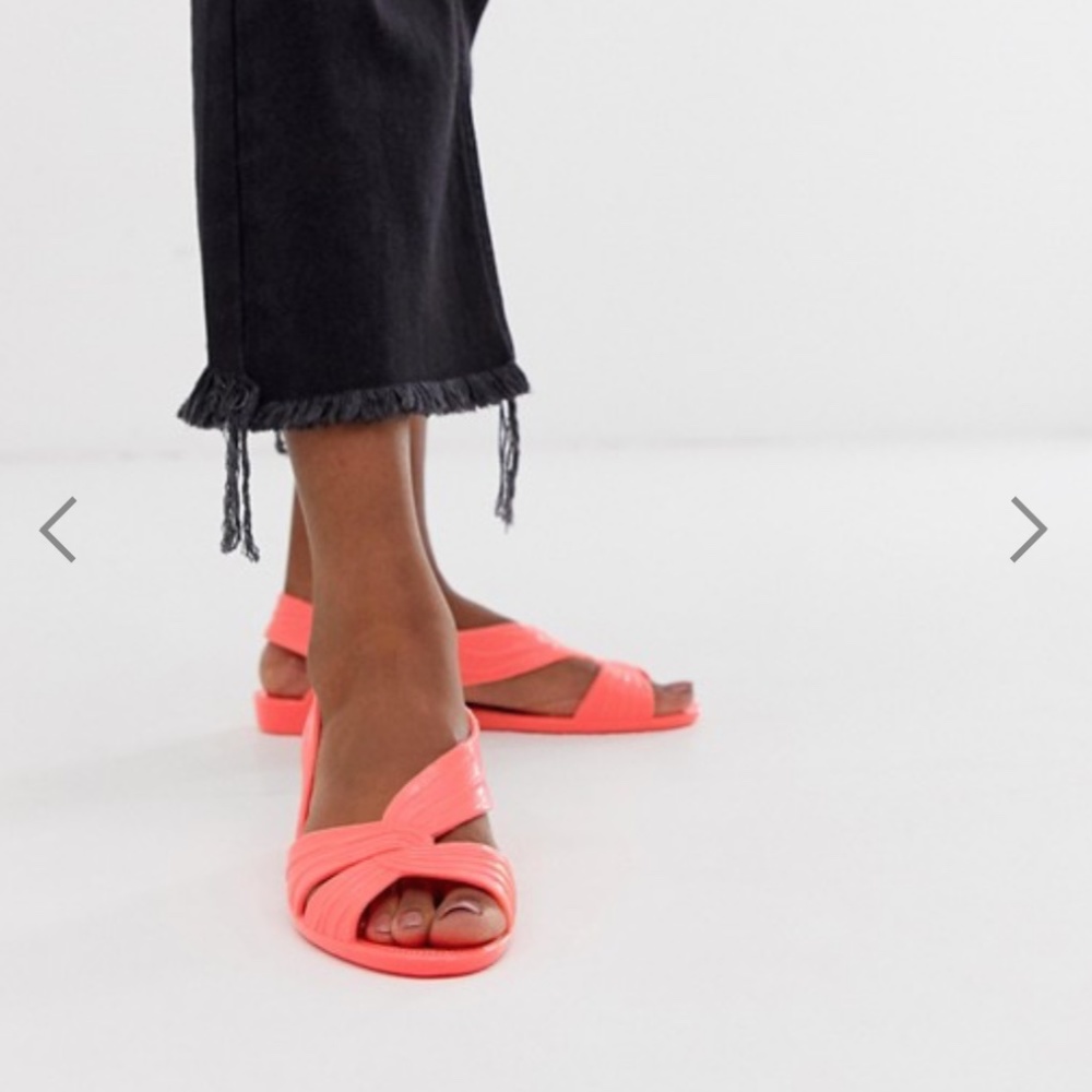 ASOS DESIGN Lunar jelly ballet flats